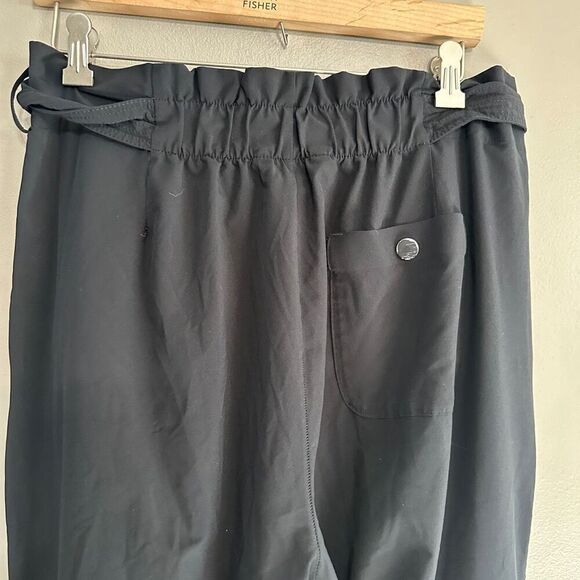 Athleta Skyline Pant Il Paperbag Waist Jogger Lightweight Black Size 10 - Picture 6 of 9